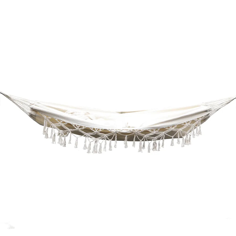 Gardeon Hammock Bed Rope Tassel Outdoor Hammocks Chair Camping - Image 3
