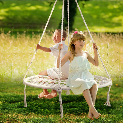 Gardeon Hammock Chair Outdoor Tree Swing Nest Web Hanging Seat 100cm - Image 7