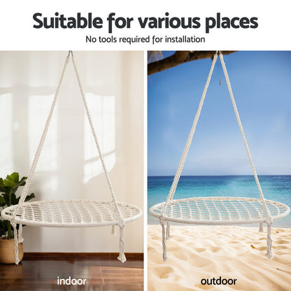 Gardeon Hammock Hanging Chair with Steel Stand - Image 4