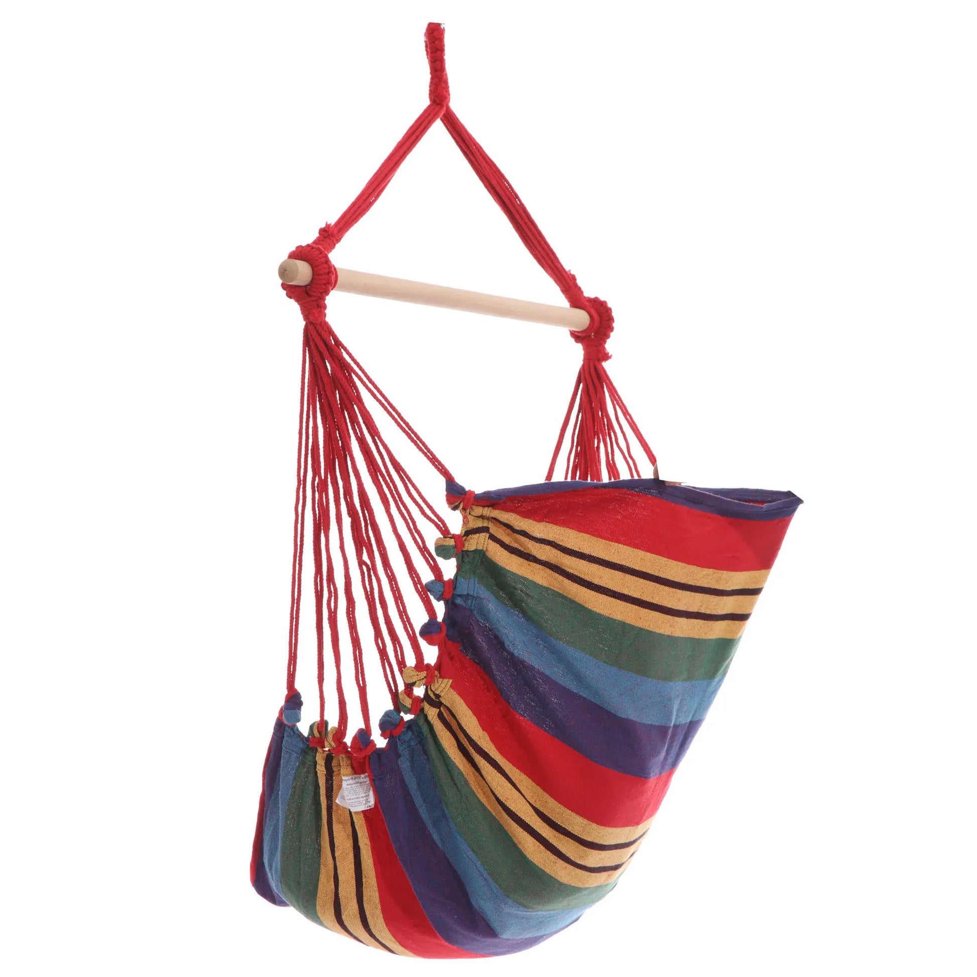 Gardeon Hammock Chair Outdoor Camping Hanging Hammocks Cushion Pillow Rainbow - Image 3