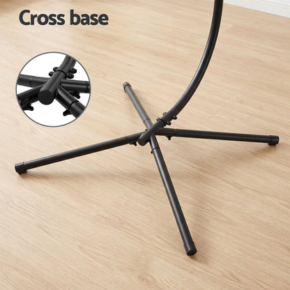 Gardeon Hammock Stand 150kg Capacity Metal Frame for Hanging Chairs Black - Image 6
