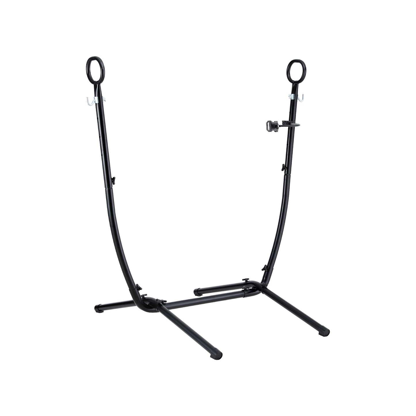 Gardeon Hammock Chair Stand Iron Frame w/ Phone Holder Black - Image 4