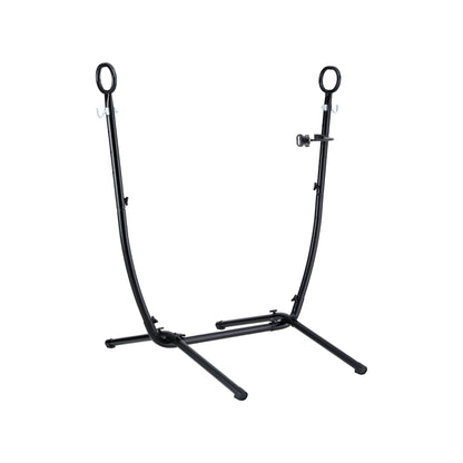 Gardeon Hammock Chair Stand Iron Frame w/ Phone Holder Black - Image 4