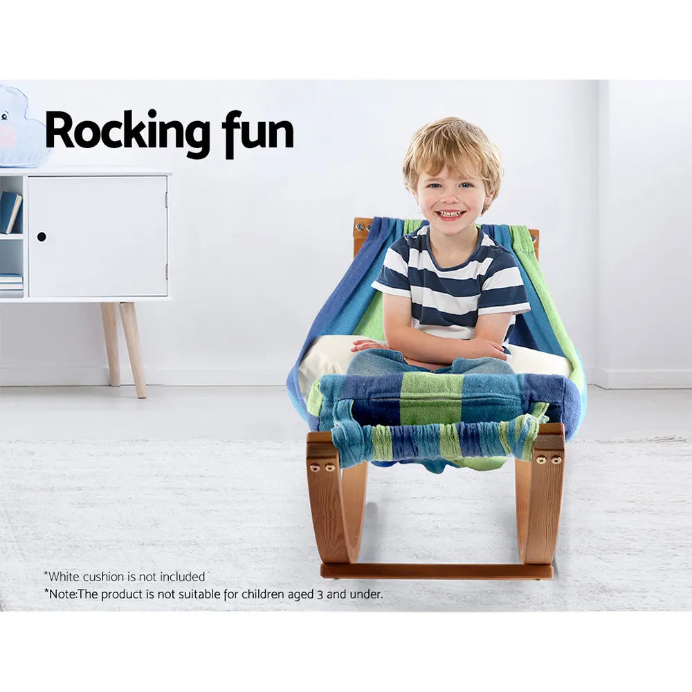 Gardeon Hammock Bed Outdoor Camping Kids Timber Hammock Rocking - Image 3