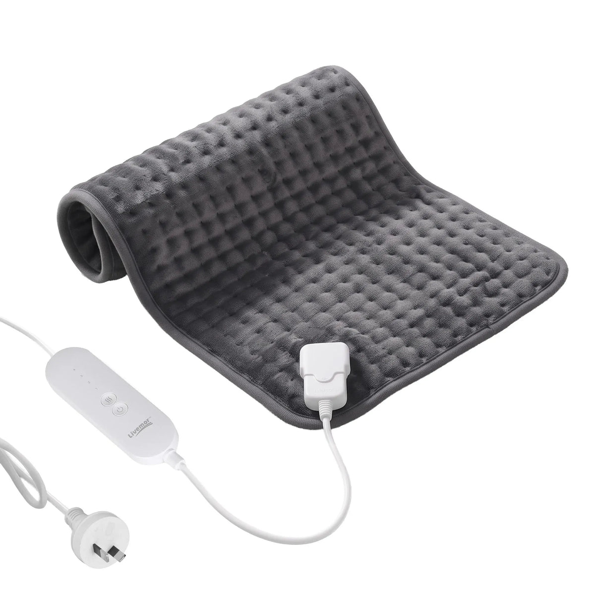 Livemor Heating Pad for Back Neck Shoulder Knee Arms Legs 60x30cm 4 Heat Settings Gift for Women Men