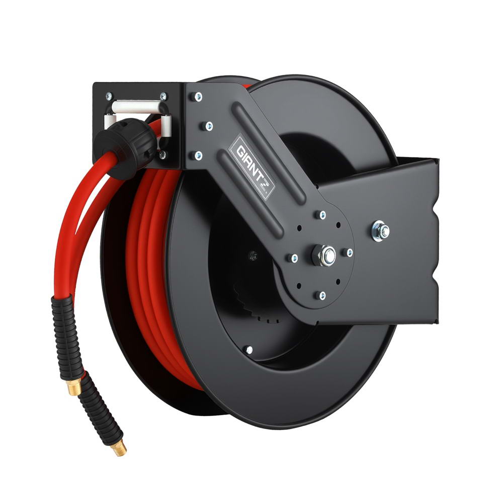 Giantz Air Hose Reel 3/8 IN x 15m Retractable Air Hose 300PSI - Image 2