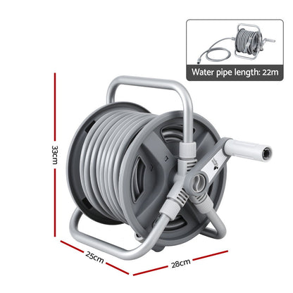 Green Fingers 20m Retractable Garden Hose Reel Heavy Duty 1/2" Hose Auto Rewind - Image 2