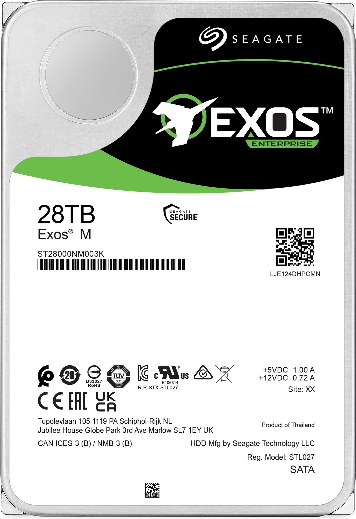 Seagate Exos M 28TB, Enterprise Internal Hard Drive HDD 3.5', 6GB/s, SATA 7200RPM, 512MB, 5YR WTY... - Image 4