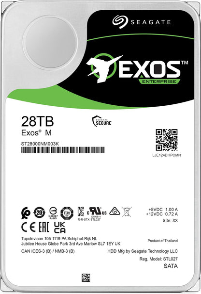 Seagate Exos M 28TB, Enterprise Internal Hard Drive HDD 3.5', 6GB/s, SATA 7200RPM, 512MB, 5YR WTY... - Image 4