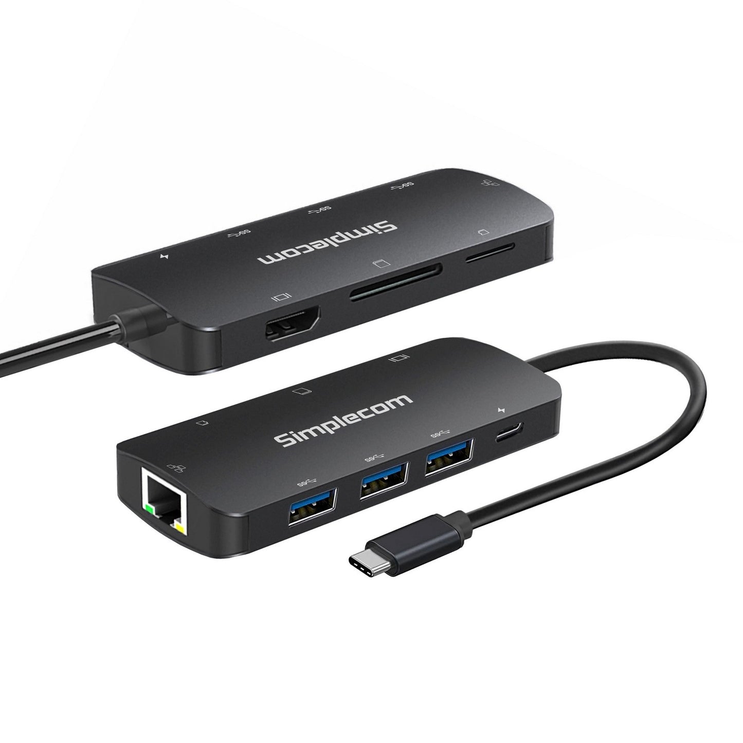 Simplecom CHT580 USB-C SuperSpeed 8-in-1 Multiport Hub Adapter HDMI 2.0 Docking Station - Noteboo... - Image 3