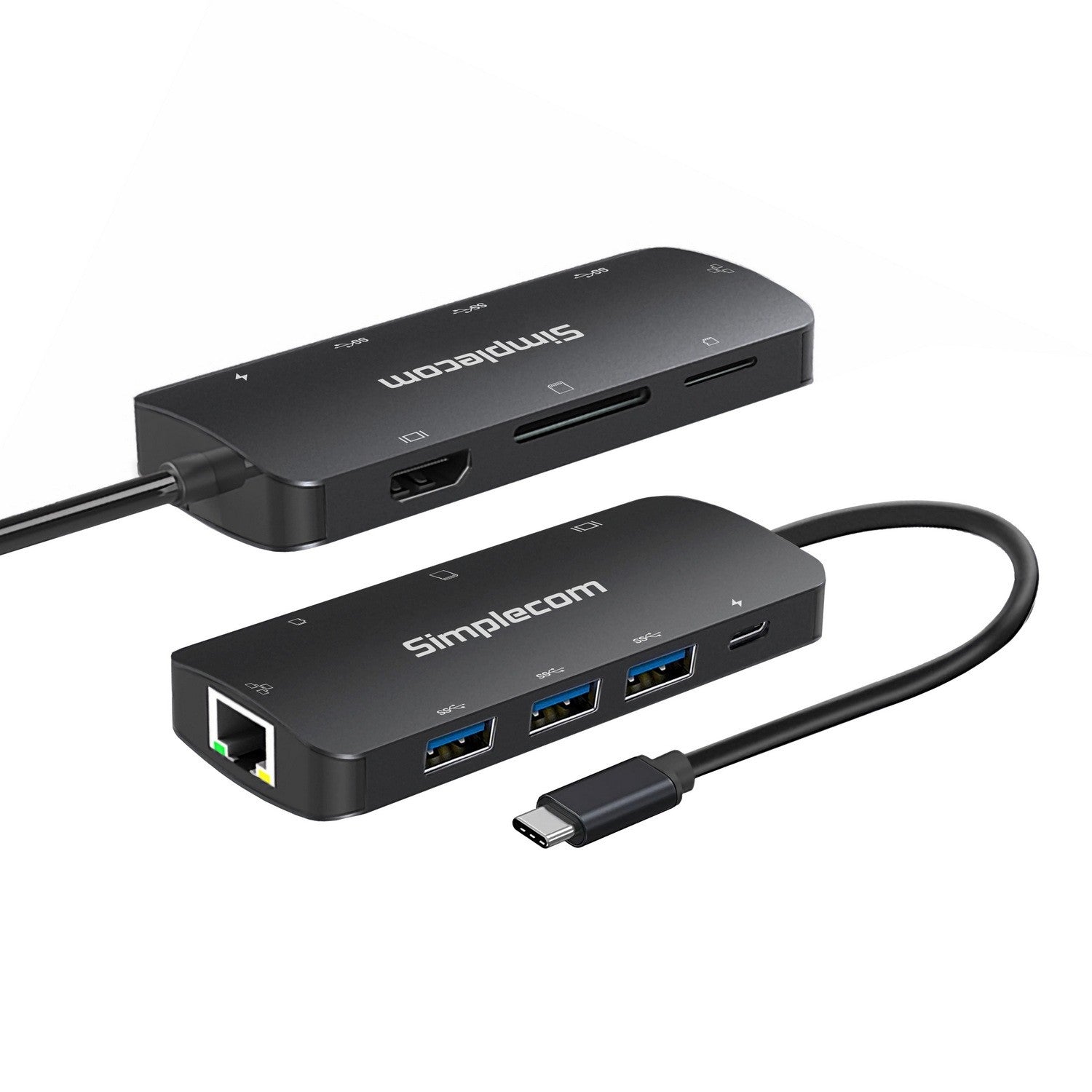 Simplecom CHT580 USB-C SuperSpeed 8-in-1 Multiport Hub Adapter HDMI 2.0 Docking Station - Noteboo... - Image 3