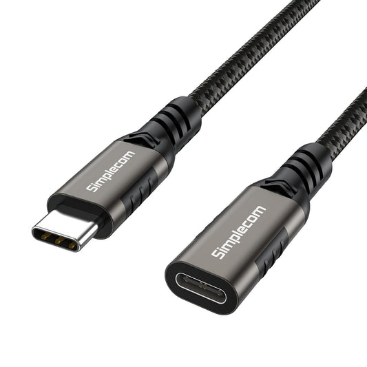 Simplecom CAU605 USB-C Male to Female Extension Cable USB 3.2 Gen2 PD 100W 20Gbps 0.5M - Cables