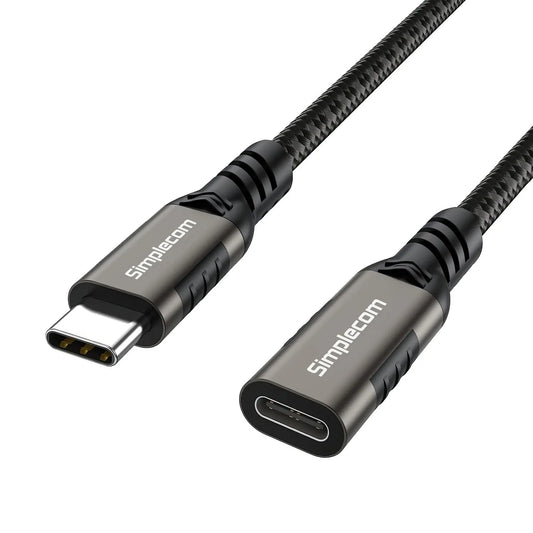 Simplecom CAU605 USB-C Male to Female Extension Cable USB 3.2 Gen2 PD 100W 20Gbps 0.5M - Cables