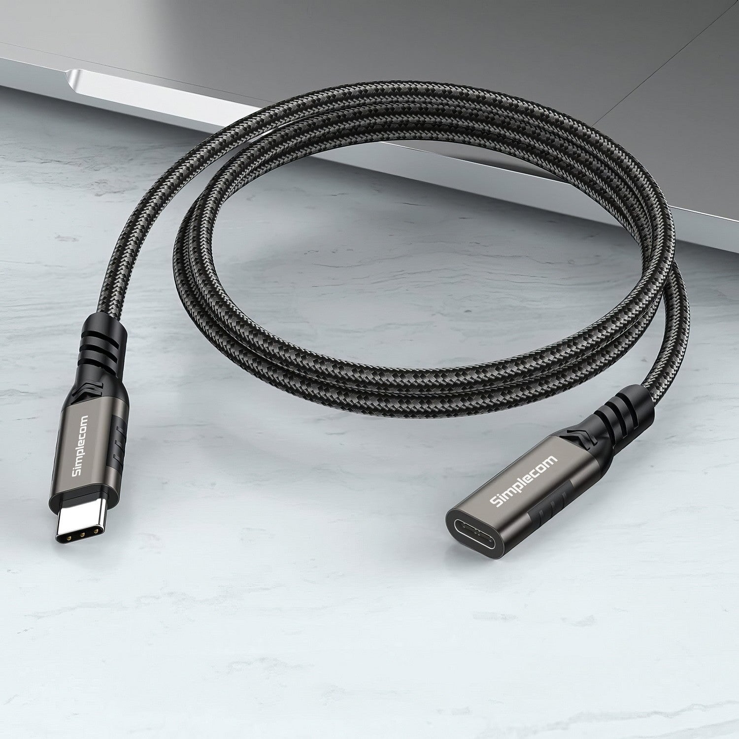 Simplecom CAU605 USB-C Male to Female Extension Cable USB 3.2 Gen2 PD 100W 20Gbps 0.5M - Cables - Image 3