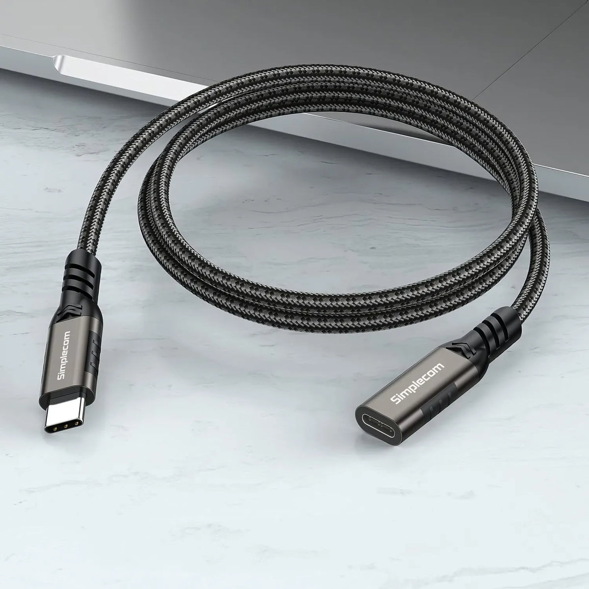 Simplecom CAU605 USB-C Male to Female Extension Cable USB 3.2 Gen2 PD 100W 20Gbps 0.5M - Cables - Image 3