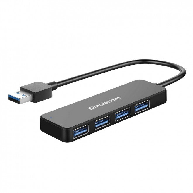 Simplecom CH342 USB 3.0 (USB 3.2 Gen 1) SuperSpeed 4 Port Hub for PC Laptop - USB, Bluetooth  IEEE