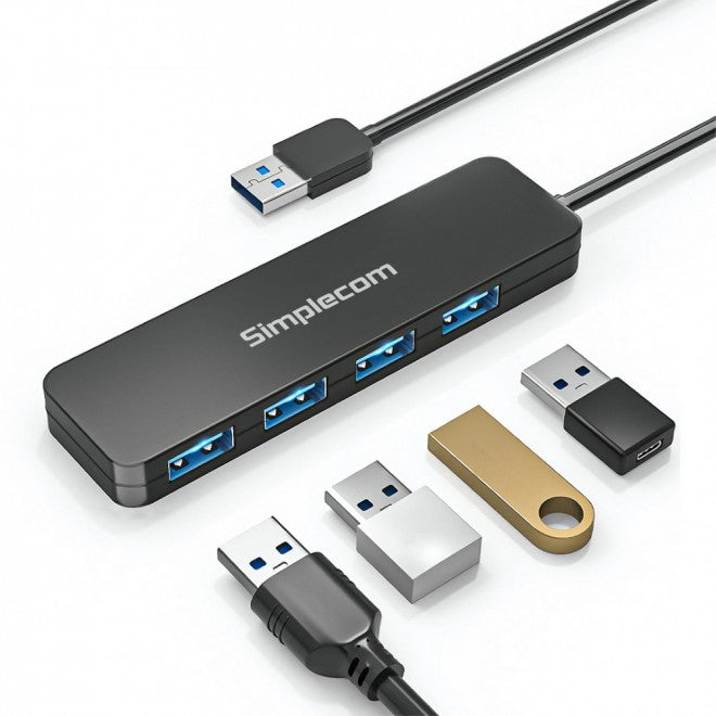 Simplecom CH342 USB 3.0 (USB 3.2 Gen 1) SuperSpeed 4 Port Hub for PC Laptop - USB, Bluetooth  IEEE - Image 2