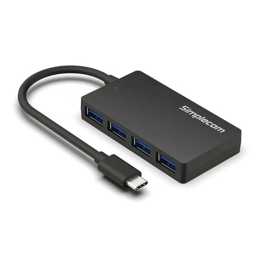 Simplecom CH350 SuperSpeed USB-C to 4xtUSB-A Hub USB 3.2 Gen1, 5Gbps, plug  play, bus-powered, AB...