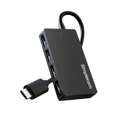 Simplecom CH350 SuperSpeed USB-C to 4xtUSB-A Hub USB 3.2 Gen1, 5Gbps, plug  play, bus-powered, AB... - Image 2