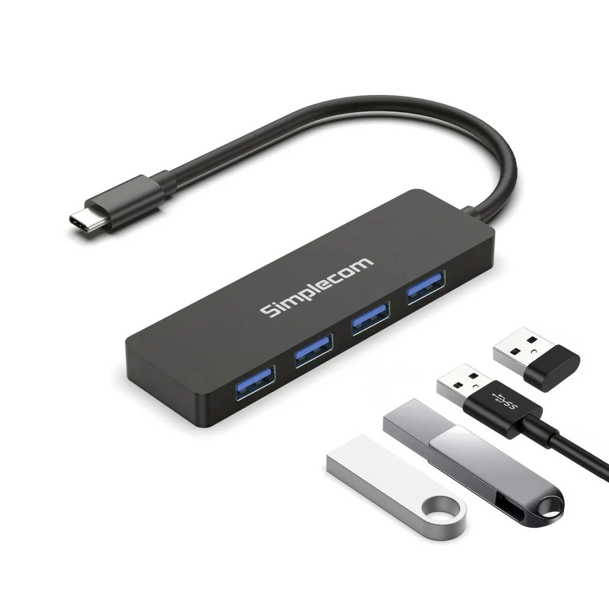 Simplecom CH360 SuperSpeed USB-C to 4-Port USB-A Hub USB 3.2 Gen1 - USB, Bluetooth  IEEE - Image 2