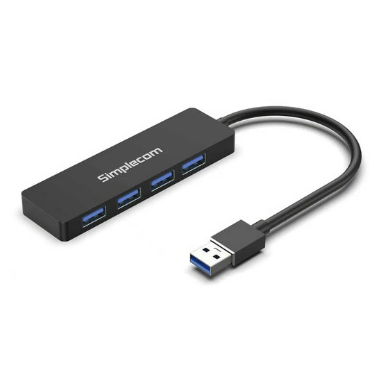 Simplecom CH362 4-Port SuperSpeed USB 3.0 (USB 3.2 Gen 1) Type-A Hub - USB, Bluetooth  IEEE