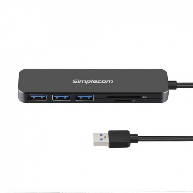 (LS)Simplecom CH365 SuperSpeed 3 Port USB 3.0 (USB 3.2 Gen 1) Hub with SD MicroSD Card Reader - U... - Image 2