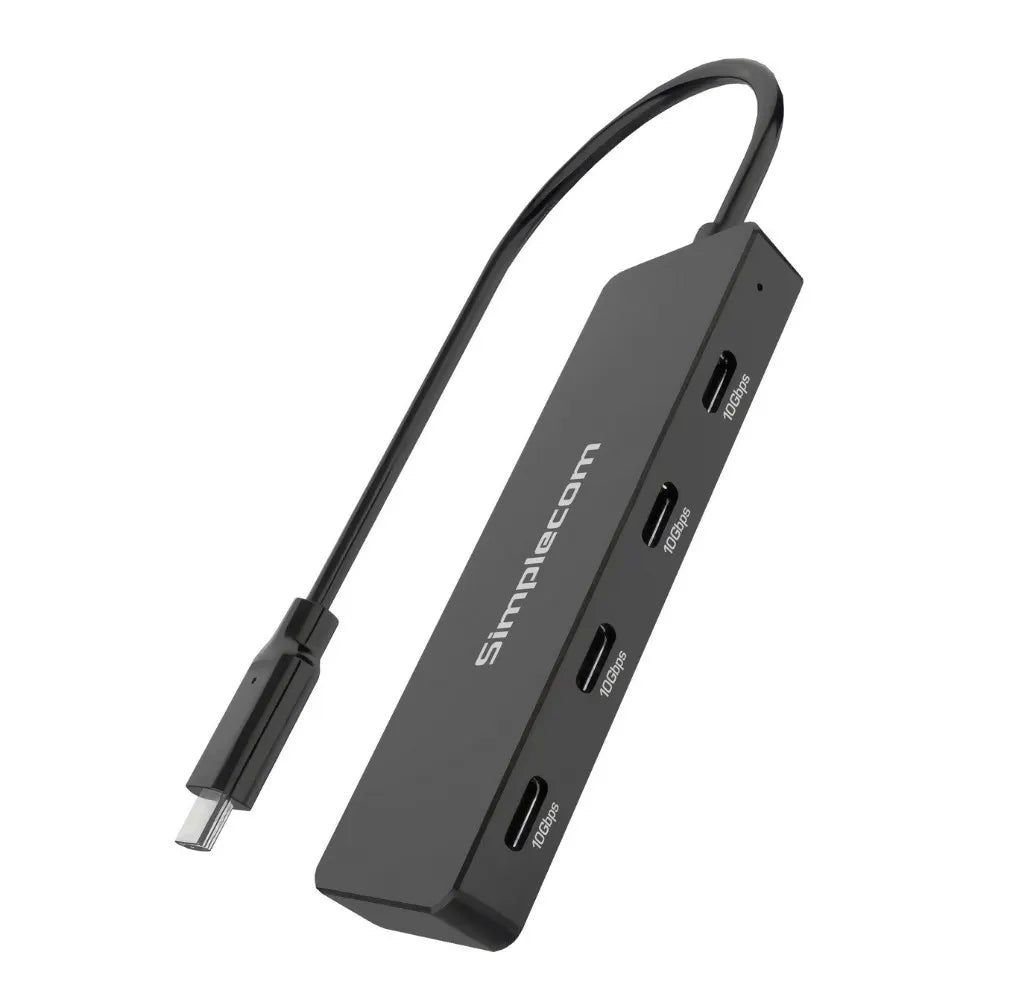 Simplecom CH384 USB-C to 4-Port USB-C Data Hub USB 3.2 Gen 2 10Gbps - USB, Bluetooth  IEEE - Image 3