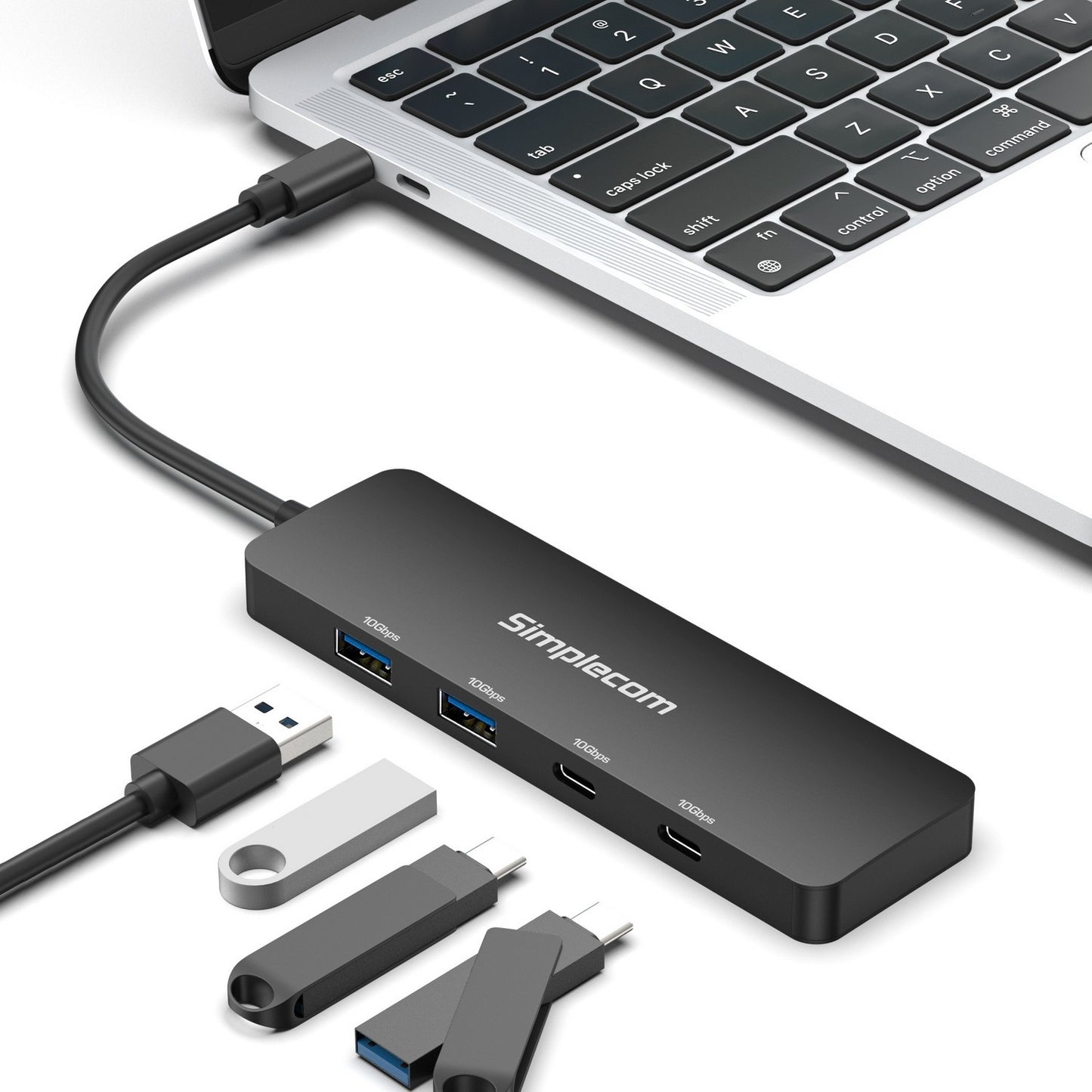 Simplecom CH392 USB 3.2 Gen2 USB-C 4-Port 10Gbps Hub (2x USB-A and 2x USB-C) - Notebook Accessories - Image 4