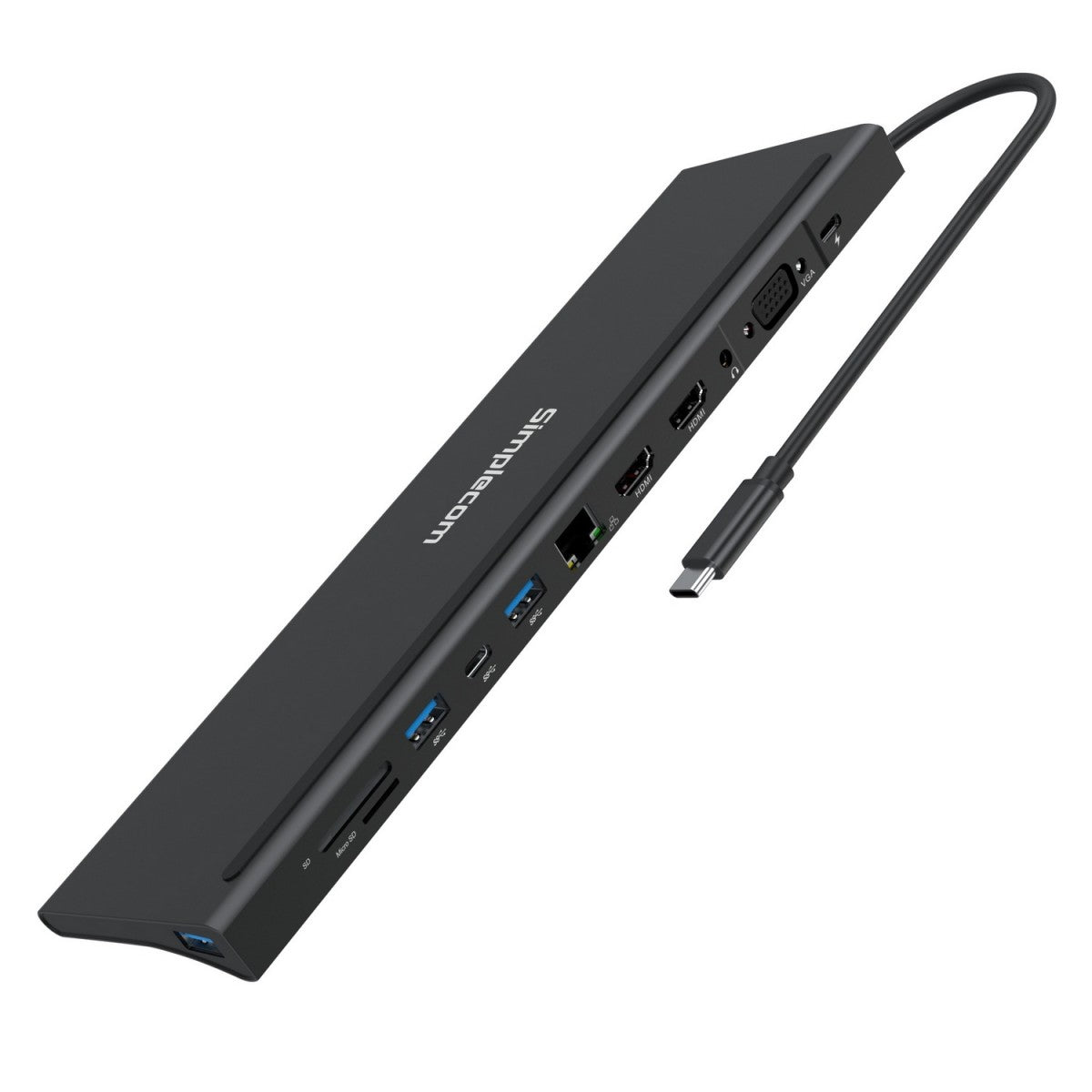 Simplecom CHN622 USB-C 12-in-1 Multiport Docking Station Laptop Stand Dual HDMI + VGA Triple Disp... - Image 2