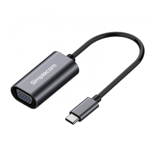 Simplecom DA104 USB-C to VGA Adapter Full HD 1080p - USB, Bluetooth  IEEE