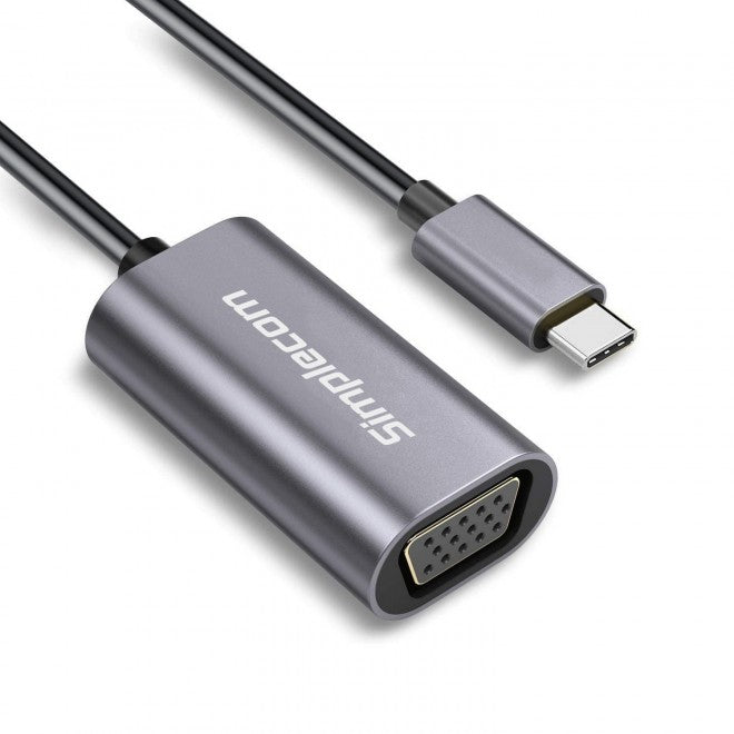 Simplecom DA104 USB-C to VGA Adapter Full HD 1080p - USB, Bluetooth  IEEE - Image 2