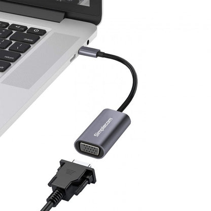 Simplecom DA104 USB-C to VGA Adapter Full HD 1080p - USB, Bluetooth  IEEE - Image 3