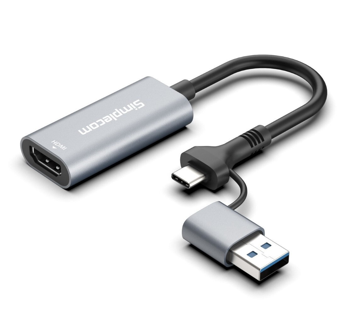 Simplecom DA306C USB 3.0 and USB-C to HDMI Video Card Adapter Full HD 1080p - USB, Bluetooth  IEEE - Image 2