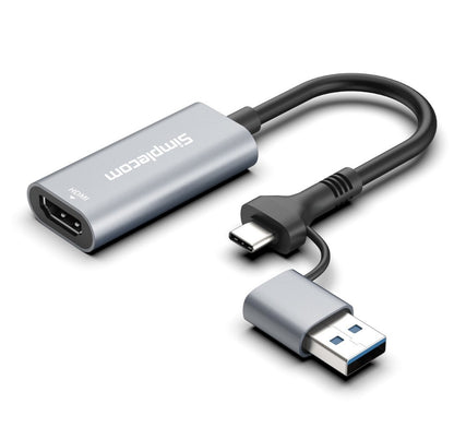 Simplecom DA306C USB 3.0 and USB-C to HDMI Video Card Adapter Full HD 1080p - USB, Bluetooth  IEEE - Image 2