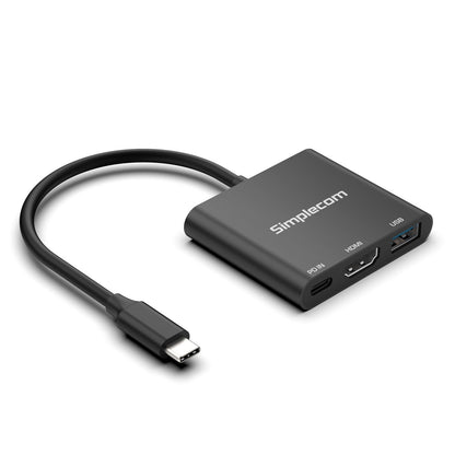 Simplecom DA320 USB-C 3-In-1 Adapter USB 3.2 Gen 1 5Gbps PD HDMI 2.0 4K@60Hz - USB, Bluetooth  IEEE