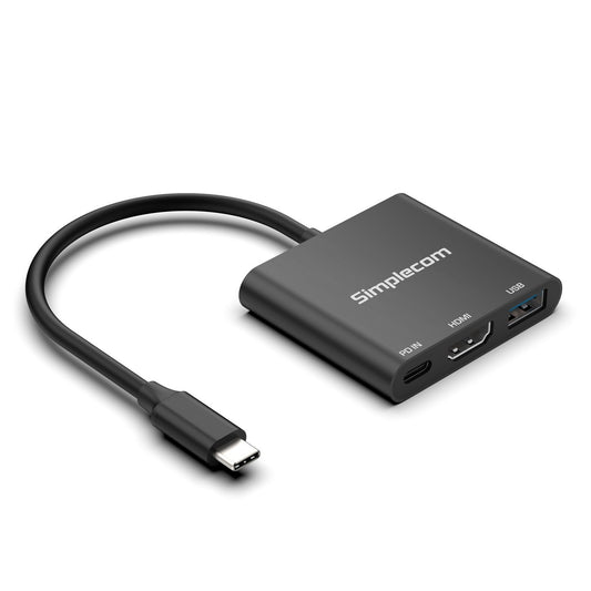 Simplecom DA320 USB-C 3-In-1 Adapter USB 3.2 Gen 1 5Gbps PD HDMI 2.0 4K@60Hz - USB, Bluetooth  IEEE