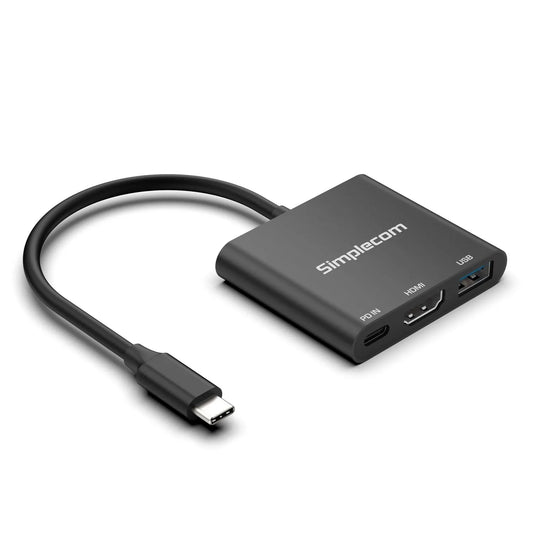 Simplecom DA320 USB-C 3-In-1 Adapter USB 3.2 Gen 1 5Gbps PD HDMI 2.0 4K@60Hz - USB, Bluetooth  IEEE