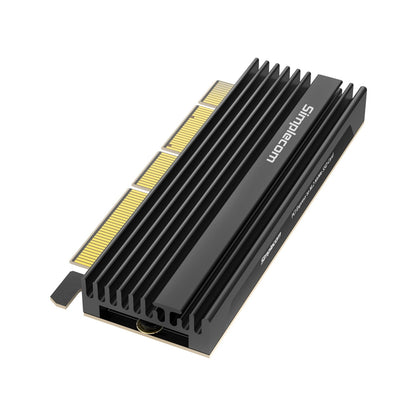 Simplecom EC415B NVMe M.2 SSD to PCIe x4 x8 x16 Expansion Card with Aluminium Heat Sink Black - H... - Image 2