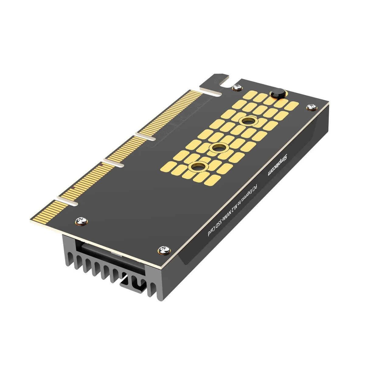 Simplecom EC415B NVMe M.2 SSD to PCIe x4 x8 x16 Expansion Card with Aluminium Heat Sink Black - H... - Image 3