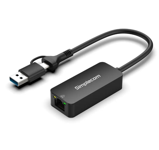 Simplecom NU405C SuperSpeed USB-C and USB-A to 2.5G Ethernet Network Adapter 2.5Gbps LAN - Networ...