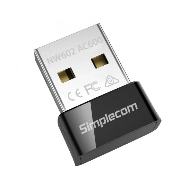 Simplecom NW602 AC600 Dual Band Nano USB WiFi Wireless Adapter - Network - Consumer