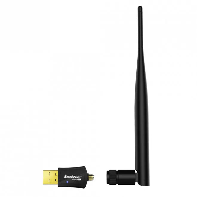 Simplecom NW611 AC600 WiFi Dual Band USB Adapter with 5dBi High Gain Antenna - Network - Consumer - Image 2
