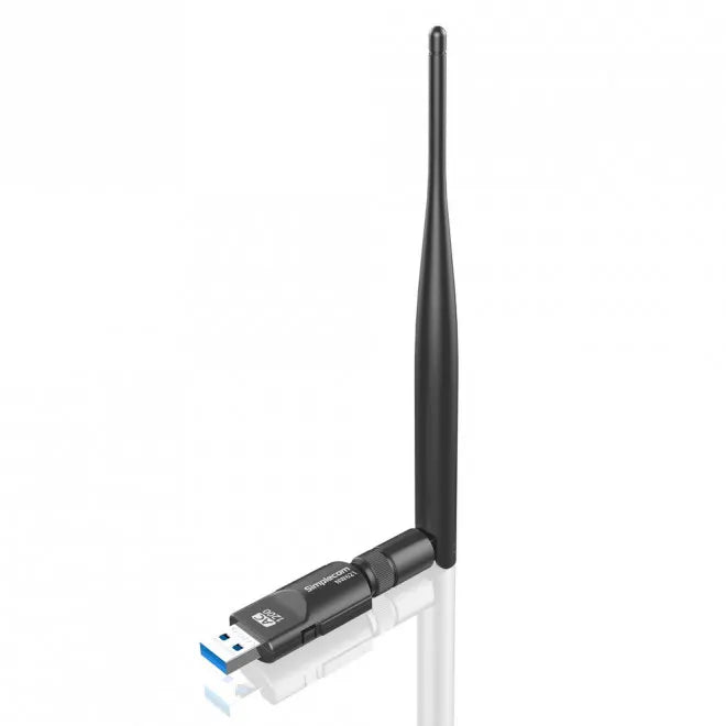 Simplecom NW621 AC1200 WiFi Dual Band USB Adapter with 5dBi High Gain Antenna - Network - Consumer
