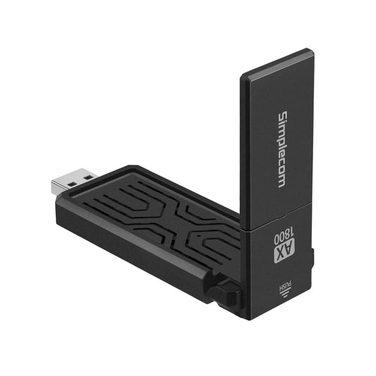 (LS)Simplecom NW812 AX1800 Dual Band WiFi 6 USB Adapter with Foldable Antenna - Network - Consumer