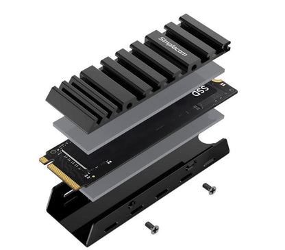 Simplecom SA110 M.2 SSD Aluminum Heatsink with Thermal Silicone Pads for PC and PS5 - Hard Drives... - Image 4