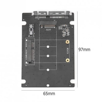 (LS)Simplecom SA207 mSATA + M.2 (NGFF) to SATA 2 In 1 Combo Adapter - Hard Drives - External - Image 2