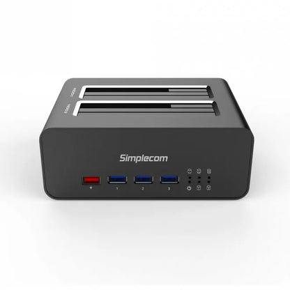 (LS)Simplecom SD352 USB 3.0 to Dual SATA Aluminium Docking Station with 3-Port Hub and 1 Port 2.1... - Image 2