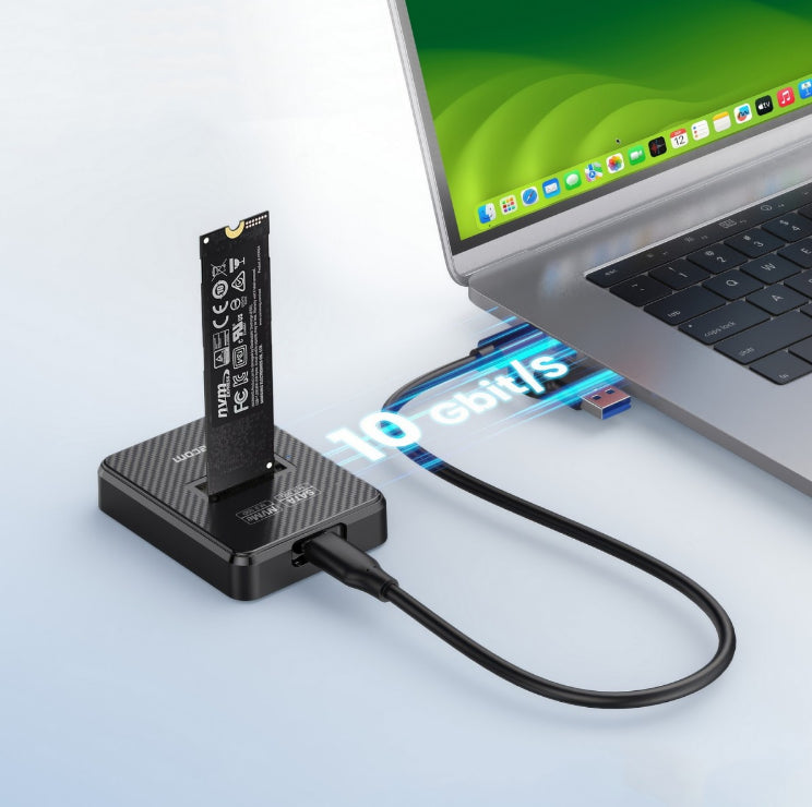 Simplecom SD511 M.2 SSD Docking Station NVMe and SATA Dual Protocol USB 3.2 Gen 2 10Gbps USB-C in... - Image 3