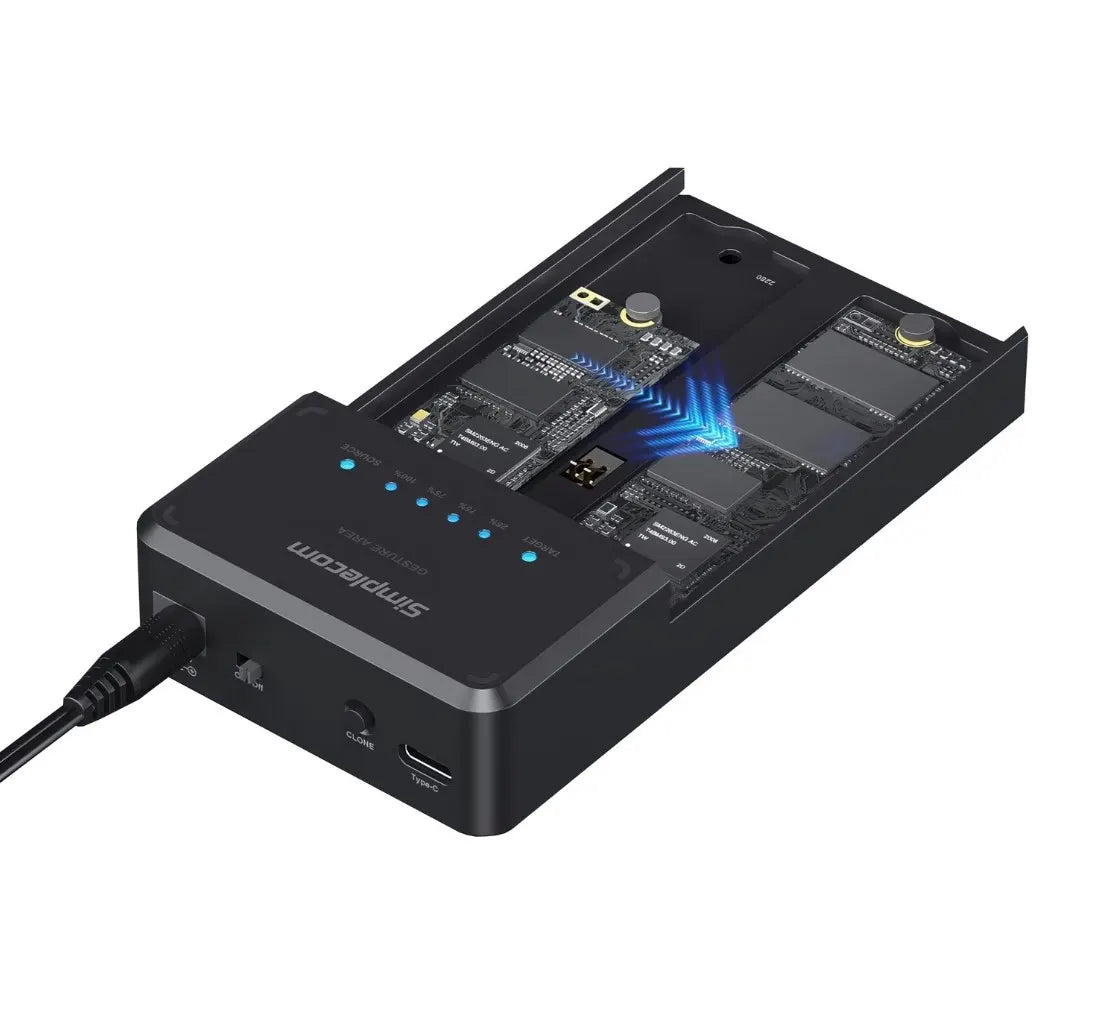 Simplecom SD560 Dual Bay NVMe M.2 SSD Enclosure Offline Clone Docking Station USB 3.2 Gen2 10Gbps... - Image 3