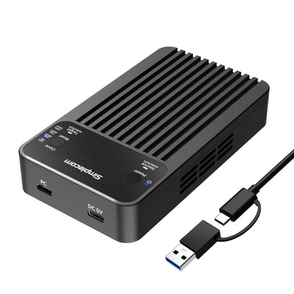 Simplecom SD562 Dual-Bay NVMe/SATA M.2 SSD RAID Enclosure with Offline Clone - Hard Drives - Exte...
